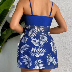 2024 Short Dress Tankini With Shorts Swimsuit Women Swimwear Female Padded Printed Bathing Swim Suit Swimming Beachwear Summer - Image 5