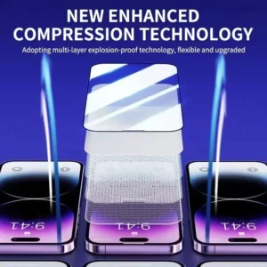 3Pcs Oleophobic Coating Dust Free Easy Installation Screen Protector for IPhone 13 11 12 14 15 Pro Max Mini XR 16 15 Plus Glass - Image 3