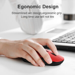 Wireless 2.4G Optical Mouse with USB Receiver Silent Ergonomic LED Design Battery Operated for PC Laptop Desktop MacBook Windows - Image 6