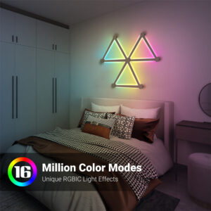 Splicing Light DIY Atmosphere Light RGB Smart Wall Light Voice Control Lamp for Esports Room Bedroom Bar Decoration Night Light - Image 5
