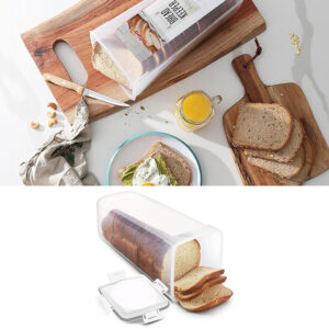 Bread Loaf Container Clear Airtight Bread Box With Lid Sandwich Bread Holder For Homemade Bread Tall Bread Saver For Kitchen - Image 3