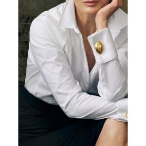 Modigirl Women's White Shirts Office Lady Long Sleeves Classic Tops 2024 New Autumn Spring Original Clothing Blouse for Woman - Image 2