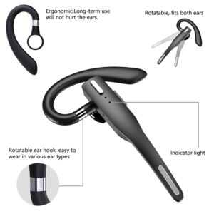 YYK525 Wireless Bluetooth-compatible Earphone Handsfree Business Headset Mini Earbuds Built-in Mic for Car Driving 896C - Image 2