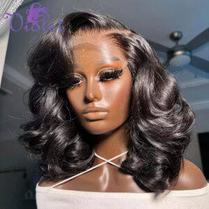Loose Wave 4x4 Lace Closure Bob Wig Pre Plucked 180 Density Body Wave Short Bob Human Hair Wigs 4x4 Lace Frontal Closure Wig - Image 7