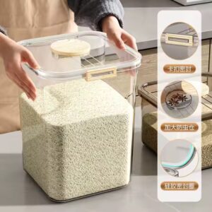 Transparent Rice Bucket For Household Useinsect-proof And Moisture-proof Storage Box For Rice Container - Image 4