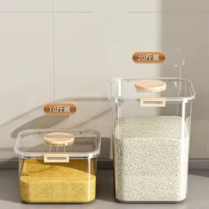 Transparent Rice Bucket For Household Useinsect-proof And Moisture-proof Storage Box For Rice Container - Image 3