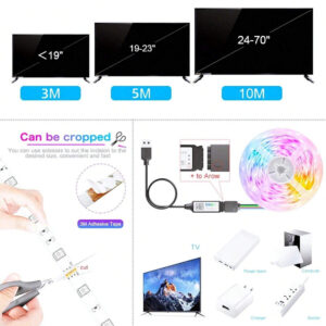 1-30M/100FT USB LED Strip Lights Tuya APP Control Color Changing 5050 RGB TV Backlight Flexible Lamp Tape for Room Decoration - Image 7
