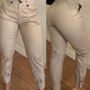 2024 New Fashion Women's Pants Elegant Sexy Spring Summer New Khaki Casual Pencil Pants Design Women's Trousers - Image 6