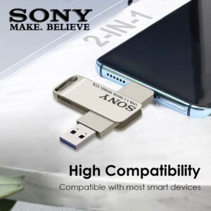 SONY PenDrive 2TB High Speed USB Type C Flash Drive 1TB Metal Pendrive 512GB 256GB Portable Memoria USB Stick For Xiaomi Phone - Image 5