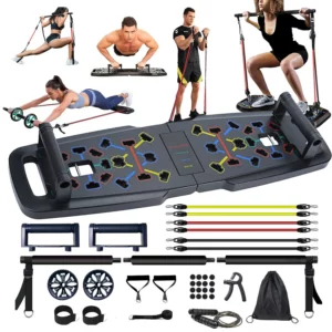 New multifunctional push-up plate abdominal wheel Pilates home combined fitness equipment training bracket plate - Image 7