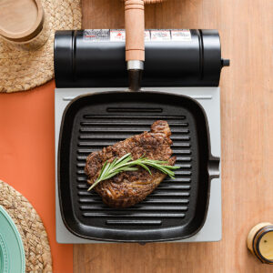 Cast Iron Frying Pan Uncoated Non-stick Cooking Pot Home Cookware 24cm Steak Frying Camping - Image 7