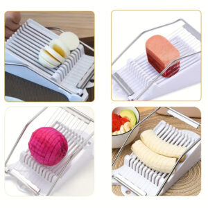 Luncheon Meat Slicer Multifunctional Stainless Steel Ham Fruit Vegetables Egg Cheese Slicers Household Kitchen Cutting Gadgets - Image 3