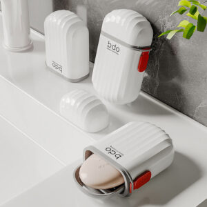 Portable Soap Dishes Sealed Storage Box Waterproof Travel Home Bathroom Soap Box Soap Case Outdoor Soap Container Organizer - Image 2