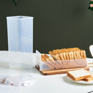 Bread Loaf Container Clear Airtight Bread Box With Lid Sandwich Bread Holder For Homemade Bread Tall Bread Saver For Kitchen - Image 4