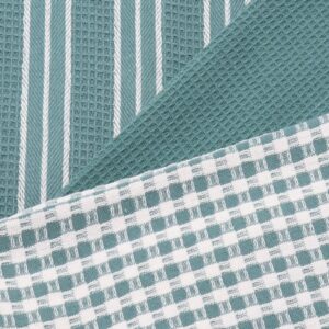100% Cotton Waffle Weave Kitchen Dish Cloths, Ultra Soft Absorbent Quick Drying Dish Towels, Household Tableware Towels, 3-Pack - Image 2