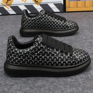 Hot selling high quality men's sports casual shoes black lace-up sneakers couples tennis sneakers women's white shoes - Image 3
