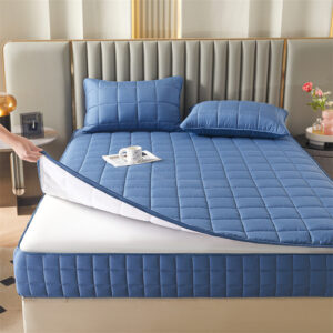 Six Sides All Inclusive Mattress Cover with Zipper Thicken Fitted Sheet Quilted Mattress Protector Pad Couple Customized Size - Image 5