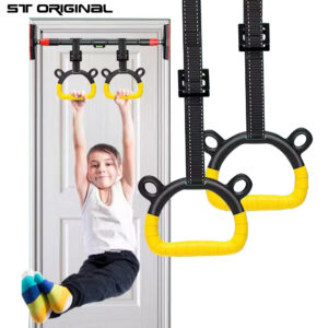 ST ORIGINAL Kids Horizontal Bar Gymnastic Rings Hanging Connector Hammock Pull-up Indoor Sports Lumbar Traction Handle Fitness - Image 3