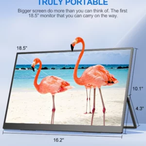UPERFECT 18 UMax 18.5" Computer Monitor Portable 120hz Display FHD With Type C Mini HDMI VESA Swivel Lift Bracket For Laptop PC - Image 2