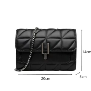 Women Luxury Designer genuine Bags Leather Chain Women Handbags Shoulder Female bag New Casual Fashion Ladies Messenger Bags - Image 6