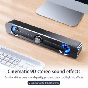 Salange Sound Bar Bluetooth USB Wired Speakers Bar Stereo Speaker For Projector PC Laptop Phone Computer 3.5mm Aux Speaker - Image 4