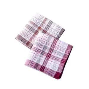 5Pcs/lot Square Plaid Stripe Handkerchiefs Men Classic Vintage Pocket Pocket Cotton Towel For Wedding Party 38*38cm Random - Image 2