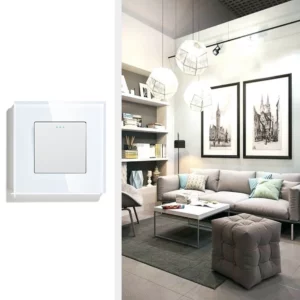 BSEED Mechanical Wall Light Switch Button Switch 1/2/3Gang 1Way Crystal Glass Panel Power Switch Switch On Off 250V White Black - Image 5