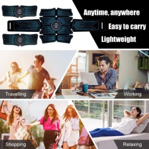 ABS Stimulator Abdominal Muscle Rechargeable EMS Electrostimulator Trainer Muscle Toner Toning Workout for Men Women - Image 6