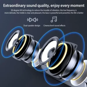 Salange Sound Bar Bluetooth USB Wired Speakers Bar Stereo Speaker For Projector PC Laptop Phone Computer 3.5mm Aux Speaker - Image 3