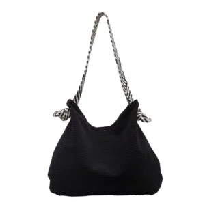 Casual Corduroy Hobo Shoulder Bag, Minimalist Solid Color Handbag, All-Match Retro Bag - Image 4