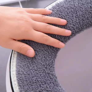 SRYSJS Toilet Seat Cover Soft 2 in 1 Zipper Protector WC Winter Warm Toilet Lid With Microlift Changing Pads Passport Case - Image 3