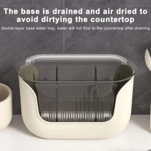 Kitchen Spoon Chopstick Storage Silverware Drying Drain Basket Cutlery Holder 3 Compartment Flatware Caddy Kitchen Accessories - Image 4