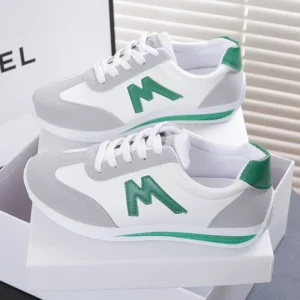 Women Designer Sneakers Round Head Deep Mouth Light Sneakers Versatile Breathable Cross Lace Casual Sneakers Zapatos De Mujer - Image 2