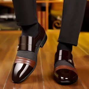 Oxford Shoes Men's Luxury Lacquer Wedding Shoe Pointed Toe Dress Shoes for Men Classic Business Men Leather Shoes Big Size 38-48 - Image 4