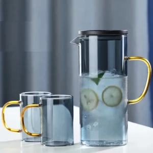 Thickened Glass Cold Kettle, Household Juice Kettle with Cover Filter, High Borosilicate Teapot Cup Set, Creative Gift - Image 5
