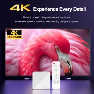 H96 MAX H313 Smart TV Box Android 14 ATV TV Box 4K@60fps 100M/LAN Wifi6 BT5.0 Google Voice Assistant Media Player Set Top Box - Image 4