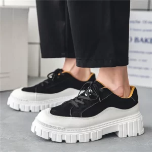 Platform Shoes Men Thick Sole Skateboarding Shoes Man Sneakers Breathable Lace-Up Walking Shoes Man Trainers Chaussure Homme - Image 5