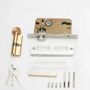 Vintage Mute Bedroom Mortice Door Handle Security Lock Split Silent Lock Interior Door Furniture - Image 5