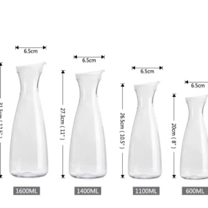 Transparent Water Bottle Juice Bottle Food Grade Plastic Water Juice Ice Tea Jug With Lid Water Pitcher Drinkware NJ71214 - Image 5