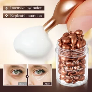 Retinol Anti Wrinkle Eye Serum Capsules Firming Lifting Remove Dark Circles Eye Bags Puffiness Moisturizing Whitening Eye Care - Image 3