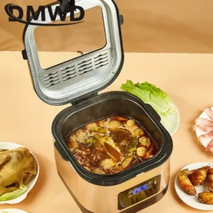 5L Household Electric Deep Fryer Intelligent Temperature adjustable Frying Machine Visualization Multicooker Removable Basket - Image 6
