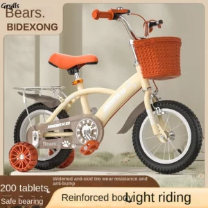 Grylls UK Kids Bike With Training Wheels Female 3-6 Year Old Kids Bike 12/14/16 Inch Kids Bike With Back Seat Hot New - Image 2