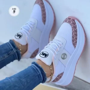 2024 Running Shoes for Women Sneakers Lace-Up Breathable Gym Sports Wedges Shoes Female Platform Female Footwear Plus Size 36-43 - Image 3