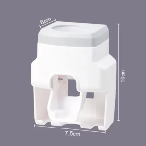 Automatic Toothpaste Dispenser Set Wall-Mounted Extruder Plastic No-Punch Lazy Man Toothbrush Holder Bathroom Accessories Gadget - Image 5