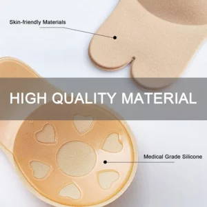 Women Push Up Bras Self Adhesive Silicone Strapless Invisible Bra Reusable Sticky Breast Lift Tape Rabbit Nipple Cover Bra Pads - Image 4
