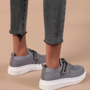Women's Shoes 2022 New Spring and Autumn Sports Shoes Low Heel Platform Shoes Mesh Breathable Casual Shoes Light Walking Shoes - Image 4