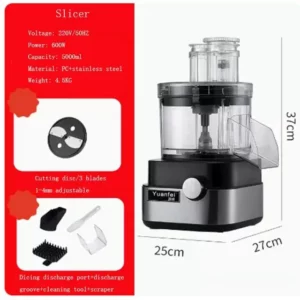 Multi Functional Electric Slicer Vegetable Cutting Machine Carrot Potato Dicing Machine Shredder Cucumber Dicer Meat Grinder - Image 4