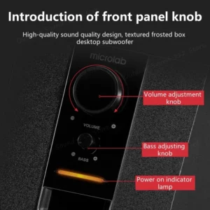 Classical Products 2.1CH Multimedia Speakers M100BT Subwoofer Sound Bar with Subwoofer Active HI-FI Desktop Bluetooth Speakers - Image 4