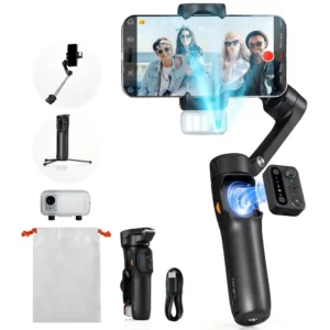 hohem Official V3 Smartphone Stabilizer Ai Face Tracking 3-Axis Phone Gimbal Built-in Selfie Stick Portable iPhone16/Samsung - Image 6