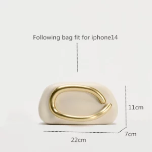 Gold metal Closure Box Clutch Bag women evening wedding party cute purse bag handbag dark red beige 2024 winter new - Image 2